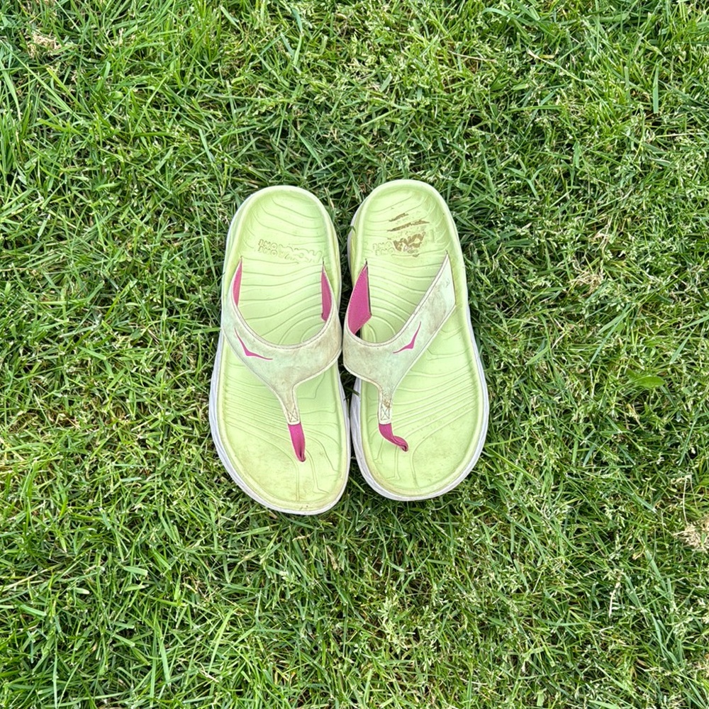 Women’s Green and Pink Flip Flops